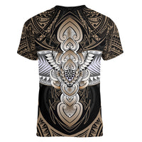 Polynesian Hawaii Tattoo Women V Neck T Shirt TS04 - Polynesian Pride