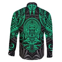 Polynesian Family Matching Off Shoulder Short Dress and Hawaiian Shirt Abstract Tiki TS04 - Polynesian Pride