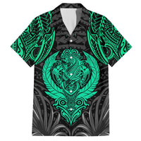 Polynesian Hawaiian Shirt Abstract Tiki TS04 Black Yellow - Polynesian Pride