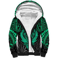 Polynesian Sherpa Hoodie Abstract Tiki TS04 Unisex Black Yellow - Polynesian Pride