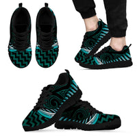 Turquoise Matariki New Zealand Sneakers Maori Poutama Galaxy Vibes LT14 - Polynesian Pride