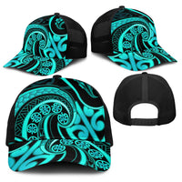 Turquoise New Zealand Mangopare Baseball Net Cap Aotearoa Maori Koru Style LT14 - Polynesian Pride