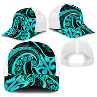 Turquoise New Zealand Mangopare Baseball Net Cap Aotearoa Maori Koru Style LT14 - Polynesian Pride