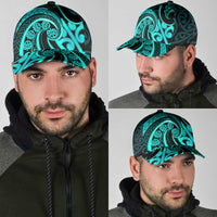 Turquoise New Zealand Mangopare Classic Cap Aotearoa Maori Koru Style LT14 - Polynesian Pride