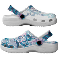 Turquoise Paua Shell Maori Clogs Shoes Koru Kowhaiwhai LT7 - Polynesian Pride