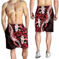 Ulaula Aloha Hawaii Lei Shorts for Men Tropical Flowers Elegant Vibe LT14 - Polynesian Pride