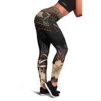 Vaiaso o le Gagana Samoa Leggings Siapo Motif Black