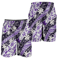 Vareau Tahiti Tiare Monstera Shorts for Men Polynesian Pattern Curve Style LT01 - Polynesian Pride