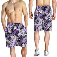 Vareau Tahiti Tiare Monstera Shorts for Men Polynesian Pattern Curve Style LT01 - Polynesian Pride