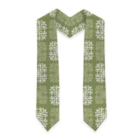 Vesuvian Green Palaka Quilt Hawaii Graduation Stole Traditional Hawaii-plaid Pattern LT14 One Size Vesuvian Green - Polynesian Pride