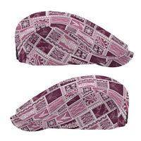 Vintage Aloha Block Quilt Jeff Hat Pink Inspired Lei Motifs - Polynesian Pride