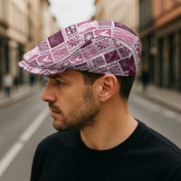 Vintage Aloha Block Quilt Jeff Hat Pink Inspired Lei Motifs - Polynesian Pride