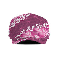 Vintage Pink Polynesia Jeff Hat Plumeria With Hibiscus Tropical Vibes - Polynesian Pride