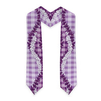 Violet Hawaii Palaka Graduation Stole Hawaiian Honohono Lei LT05 - Polynesian Pride