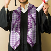 Violet Hawaii Palaka Graduation Stole Hawaiian Honohono Lei LT05 - Polynesian Pride