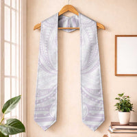 White Sunday Lotu Tamaiti Graduation Stole Polynesian Wave Pastel Mauve LT9 One Size Mauve - Polynesian Pride