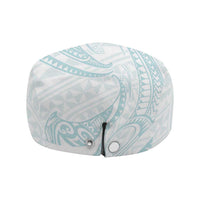 White Sunday Lotu Tamaiti Jeff Hat Polynesian Wave Pastel Cyan - Polynesian Pride