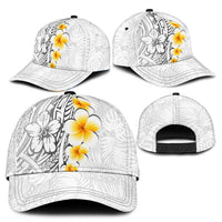 White Tropical Plumeria With Galaxy Polynesian Art Classic Cap LT14 - Polynesian Pride