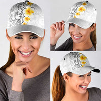 White Tropical Plumeria With Galaxy Polynesian Art Classic Cap LT14