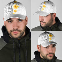 White Tropical Plumeria With Galaxy Polynesian Art Classic Cap LT14 - Polynesian Pride
