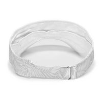 White Tropical Plumeria With Galaxy Polynesian Art Sun Visor Cap LT14 - Polynesian Pride