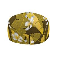 Yellow Banana Leaf Hawaii Jeff Hat Lau Maia Plumeria Tropical Summer Vibes