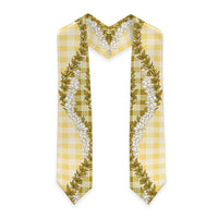 Yellow Hawaii Palaka Graduation Stole Hawaiian Honohono Lei LT05 - Polynesian Pride
