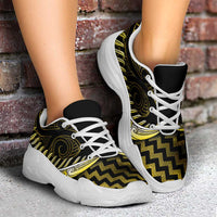 Yellow Matariki New Zealand Chunky Sneakers Maori Poutama Galaxy Vibes LT14 - Polynesian Pride