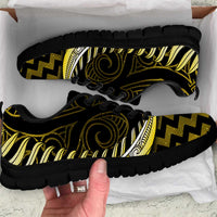 Yellow Matariki New Zealand Sneakers Maori Poutama Galaxy Vibes LT14 Yellow - Polynesian Pride