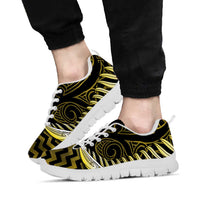 Yellow Matariki New Zealand Sneakers Maori Poutama Galaxy Vibes LT14 - Polynesian Pride
