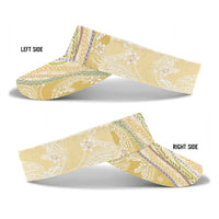 Yellow Palaka Hawaii Leis Sun Visor Cap Hawaiian-plaid Elegant Tropical Vibes LT14 - Polynesian Pride