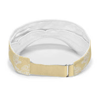 Yellow Palaka Hawaii Leis Sun Visor Cap Hawaiian-plaid Elegant Tropical Vibes LT14 - Polynesian Pride