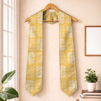 Yellow Palaka Quilt Hawaii Graduation Stole Traditional Hawaii-plaid Pattern LT14 One Size Yellow - Polynesian Pride