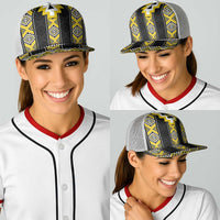 Yellow Taniko Aotearoa Baseball Net Cap Niho Taniwha Mix Poutama LT14 - Polynesian Pride