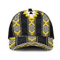 Yellow Taniko Aotearoa Mesh Trucker Cap Niho Taniwha Mix Poutama LT14 One Size Black Yellow - Polynesian Pride