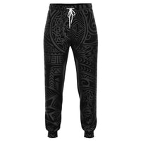 Polynesian Hawaiian Style Tribal Tattoo Gray Joggers Gray - Polynesian Pride