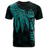 Vanuatu Custom T Shirt Polynesian Wings (Turquoise) Unisex Turquoise - Polynesian Pride