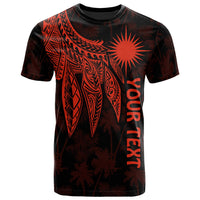 Marshall Islands Custom T Shirt Polynesian Wings (Red) Unisex Red - Polynesian Pride