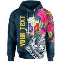 The Philippines Custom Hoodie Summer Vibes Unisex Blue - Polynesian Pride
