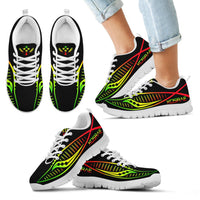 Kosrae Sneakers - Kosrae Flag Micronesian Knife Reggae Style - Polynesian Pride