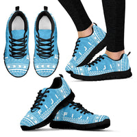 Fiji Sneakers - Fiji Polynesian Chief Tattoo Light Blue Version - Polynesian Pride