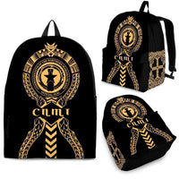 Northern Mariana Islands Backpack - Micronesian Tribal One Style Gold - Polynesian Pride