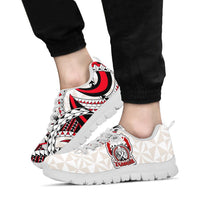 Tonga Polynesian Sneakers - Tonga Power Kid's Sneakers - White Sole - Polynesian Pride