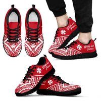 Wallis and Futuna Rising Sneakers - Wallis and Futuna Coat Of Arms Polynesian Tattoo - A16 Unisex Black - Polynesian Pride