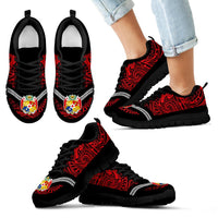 Tonga Sneakers - Tonga Coat Of Arms Polynesian Tattoo - Polynesian Pride