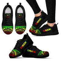 Chuuk Sneakers - Chuuk Flag Micronesian Reggae Style - Polynesian Pride