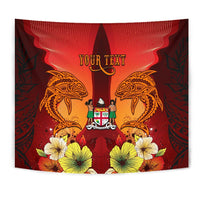 Fiji Custom Personalised Tapestries - Tribal Tuna Fish - Polynesian Pride