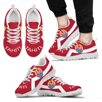Tahiti Sneakers - Tahiti FLag Style Unisex White - Polynesian Pride