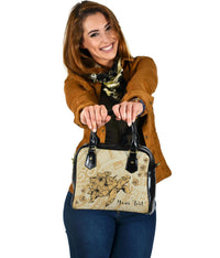 Personalized - Hawaii Turtle Polynesian Shoulder Handbag - Beige - Polynesian Pride