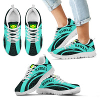 Hawaii Polynesian Sneakers - Camber Style Turquoise Kid's Sneakers White - Polynesian Pride